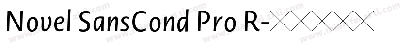Novel SansCond Pro R字体转换